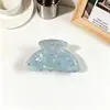 Pinza para el Cabello de Tamaño Mediano con Textura de Acetato de Diamante y Tachuelas Estrelladas, Pinza de Media Sujeción Estilo Bm, Pasador Lindo y Elegante para Sujetar Coletas Altas