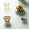 Rinyu Guisong Cultural y Creativo Lindo Perrito Dormilón Set de Té Kung Fu Vajilla de Té de Alta Gama Regalo de Inauguración de Casa Regalo para Mejor Amigo