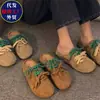 Tênis de Treino Alemão Fechado na Ponta com Cadarço e Sola Grossa Estilo Retrô para Mulheres, Calçado para Uso Externo, Lançamento Verão 2026 Sapatos Casuais Planos Estilo Birkenstock