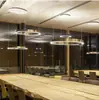 Lámpara de araña de lujo para entrada nórdica de color oro rosa para restaurante, moderna para pasillo de casa, de alta gama, con forma de C, transfronteriza, de aluminio, para sala de estar