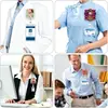 Porta credencial retráctil navideño con cordón, Papá Noel, Reno, Clip retráctil para credencial de acrílico, Porta identificación de oficina para personal médico