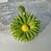 Joyería de Estilo Europeo y Americano, Pendientes de Girasol de Rafia Hechos a Mano, Pendientes Grandes Exagerados de Flor, Joyería de Estilo Festivo al por Mayor