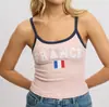 Camisole de Estilo Novo Europeu e Americano Transfronteiriça com Bordado de Letras, Top Curto Slim Fit, Regata Hot Girl