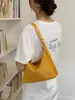 Bolso de ante coreano de nicho tipo empanada, bolso de hombro versátil casual de moda vintage, bolso de trabajo esmerilado de Instagram