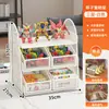 Caja de almacenamiento para juguetes de bloques de construcción infantiles, organizador de juguetes ensamblado, caja de almacenamiento con cajón de compartimentos múltiples para modelos de coches de juguete