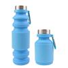 Fábrica de Origem Zhonghuan Copo de Água Dobrável Silicone de Grau Alimentício Portátil para Exterior Telescópico Logo Personalizado À Prova de Vazamento e Queda
