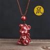 Colgante de Cinabrio Zodiaco Mujer Hombre Vida Tigre Año Collar Bebé Niños Colgante