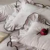 Juego de ropa de cama de lujo para bebé estilo francés: juego de cuatro piezas con funda de edredón y sábana de terciopelo de leche de pelo corto, perfecto para el calor del otoño y el invierno