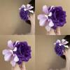 Horquilla para el cabello de flores con ambiente retro de súper hada, pasador lateral, moderno, elegante, exquisito, estético, pasador lateral, horquilla elegante de alta gama
