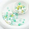 Perlas de Imitación de Alto Brillo Perforadas de ABS Tamaño Mixto Cuentas Sueltas Accesorios para Joyería DIY Color Mixto Color Mixto Fabricante Mayorista