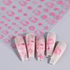 [gato kt] gato engraçado de desenho animado preto e branco com adesivo ultra-fino para unhas HelloKitty atacado