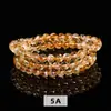 Jingdong Joias Pulseira de Cristal Natural com Múltiplos Círculos Pulseira de Ágata Vermelha do Sul com Três Círculos para Mulheres Estilo Simples Atacado