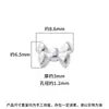 Plata de Ley S925 Retro Cuentas Espaciadoras de Agujero Pasante Nudo de Lazo Abalorios Hechos a Mano diy Pulsera Collar Joyería de Plata Accesorios Materiales