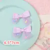 Estilo Coreano Xadrez Doce Malha Cauda de Andorinha Laço Cor de Doce Acessórios de Cabelo para Meninas Acessórios DIY Laço Semi-acabado