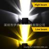 Faro LED de motocicleta foco lente garra simple doble garra ojo de pez tres garras H4H6 luz alta y baja PX15D