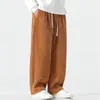 Pantalones Rectos Harem de Pana para Hombre Estilo Chino Nuevo Otoño e Invierno Talla Grande Modernos Sueltos Casuales