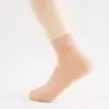 Calcetines cortos invisibles, transpirables, ultradelgados de verano para mujer, color piel, antienganches, semitransparentes y duraderos, calcetines negros