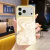 Funda para Teléfono de Mármol Fluido Más Vendida Transfronteriza para Apple 18Pro Modelo Nuevo con Ventana Grande, Funda de Silicona Líquida Estilo Ins