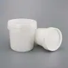 Cubo pequeño de plástico sellado de 1 litro directo de fábrica, cubo de plástico blanco engrosado con tapa, cubo de embalaje para detergente de lavandería y productos químicos diarios