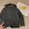 Sudadera con capucha para niños y niñas, playera base, moda de principios de otoño, top básico a rayas, moderno