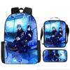 Mochila Escolar Spell Back to War para Alunos do Ensino Fundamental e Médio Mochila Stick de Polygonum You Ren Fu Hei Hui Cinco Iluminações Mochila de Animação