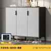 Gabinete de entrada estilo crema para alquilar, modelo nuevo 2026 para el hogar, gabinete de recibidor, zapatero a prueba de polvo para pasillo montado en la pared