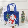Bolsa tote navideña de tela no tejida transfronteriza Amazon bolsa de embalaje para regalo de Navidad bolsa de regalo de mano venta al por mayor