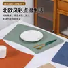 Manteles con Patrones Creativos, Forma de Abanico, Antideslizantes, Resistentes al Calor, Tapetes Aislantes para Mesa de Comedor, Manteles y Posavasos Antiescaldado de Alta Gama para el Hogar