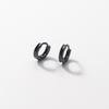 Pendientes Nalan S925 de plata con hebilla de oreja corta, redondos y cóncavos, con personalidad simple coreana, para hombres y mujeres, M01939