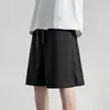 Pantalones de Verano Finos de Malla de Seda Helada de Secado Rápido de Cinco Puntos para Correr, Deportes, Sueltos Casuales Talla Grande de Secado Rápido para Hombre Pantalones de Aire Acondicionado
