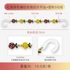 Suministro Transfronterizo Accesorios para Cadena de Zueco DIY Colgante de Flor Rosa Colorida de Aleación Mariposa con Hebilla de Gancho S de Plástico Transparente