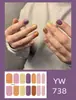 Pegatinas para uñas TE, sin cocción, de moda, finas, arte de uñas de cobertura completa listo para usar, pegatinas de uñas vestibles temu, Sudeste Asiático, Japón, Corea