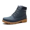 Botas Martin con Forro de Polar Jinbukang para Otoño e Invierno para Estudiantes Mujeres, Botines Casuales de Caña Alta Versátiles Estilo Británico, Zapatos de Algodón Calientes para Hombres, Ropa de Trabajo