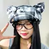 Boina Original Estilo Japonés con Orejas de Cachorro y Gato para Mujer 2025, Estilo Anime Lindo, Pequeño Sombrero Octagonal Adelgazante, de Moda
