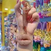 Barro de cerámica labios de diamantes completos cadena para coche anillo de cadena cordón llavero colgante bolsa de pareja colgante pequeños regalos al por mayor