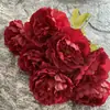 Buquê de Orquídea de Seda e Peônia Estilo Nórdico com 7 Flores para Decoração de Casa, Pequeno Buquê, Arranjo de Flores de Mão, Decoração de Casamento, Flores Artificiais