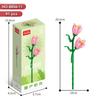 Bloques de Construcción Serie Flores Puzzle Lele Brothers Bloques de Construcción de Partículas Pequeñas Ensamblaje Rosa Simulación Compatible con un Modelo de Bloques de Construcción Alto