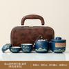 Bule de Chá Cerâmico de Alta Qualidade, Copo Rápido para Carro, Conjunto de Chá Kung Fu Personalizado Estilo Chinês Qingshan Yanhe, Atacado Personalizado