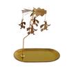 Fabricantes de fuentes, portavelas giratorio magnético pequeño ovalado de acero inoxidable, regalo de Navidad, aromaterapia, linterna romántica