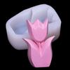 Vela de Aromaterapia Creativa Molde de Silicona Geométrico Tulipán Hecho a Mano diy Flor Pequeña Decorativa Molde de Accesorios de Arcilla de Pegamento Goteante
