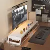 Soporte de altura ajustable para computadora para modificación de escritorio, estación de carga USB de expansión para portátil, base elevada para monitor y estante de almacenamiento
