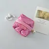 Nueva Bolsa para Auriculares de Tienda Pequeña de PU Brillante Impermeable Cubierta Protectora para Auriculares Bluetooth Billetera Portátil para Monedas Bolsa de Cosméticos para Salir