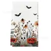 Paño de cocina bestseller transfronterizo para Halloween con estampado de calabaza y fantasma, paño de cocina con ambiente festivo de Halloween, toalla de mano