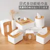 Caixa de Tecido Doméstica de Madeira Caixa Deslizante Banheiro Sala de Estar Mesa de Centro Caixa Deslizante para Guardanapos Caixa Criativa para Papel em Rolo Caixa de Armazenamento