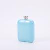 6oz metal pequeno hip flask quadrado vinho portátil em forma plana hip flask pérola tinta pequenos hip flask fabricantes atacado