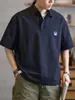 Camisa Polo de Manga Curta para Homens, Novo Estilo de Verão, Marca Tendência Solta, Versátil Casual ao Ar Livre de Secagem Rápida com Gola, Camiseta para Homens