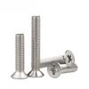 Tornillo de cabeza plana Phillips de acero inoxidable 304, tornillo de cabeza avellanada, tornillo para máquina, tornillo electrónico pequeño KM M3M4M5