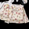 Pijama Suelto de Dibujos Animados para Niños Primavera y Otoño Traje de Manga Larga para Niños y Niñas Mayores Ropa de Casa Algodón Nube Niñas Princesa