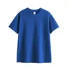 Camiseta Artesanal de Tejido de Barril 100% Algodón para Hombres y Mujeres, Sin Costuras Laterales, Top de Punto Transpirable, Fuerte Fabricante OEM, Venta al por Mayor OEM