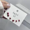 Brincos de tarraxa de prata S925 fofos para mulheres, brincos doces de menina da moda, brincos de tarraxa com pérola, mini brincos pequenos, atacado